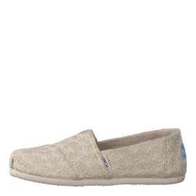 Alpargata Youth Natural Daisy Metallic