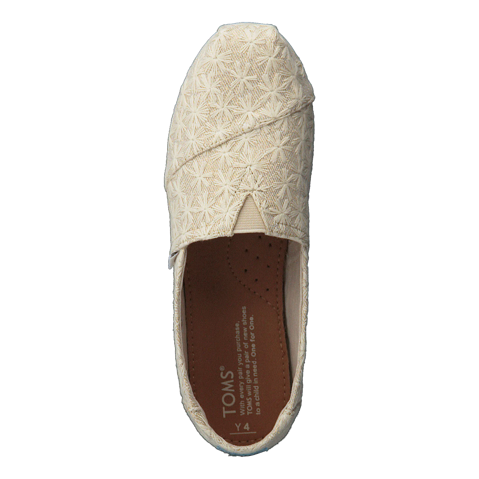 Alpargata Youth Natural Daisy Metallic