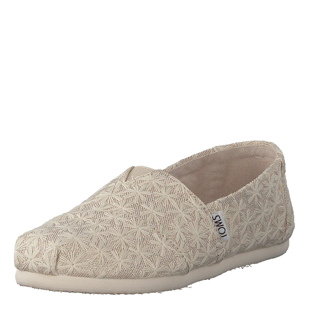 Alpargata Youth Natural Daisy Metallic