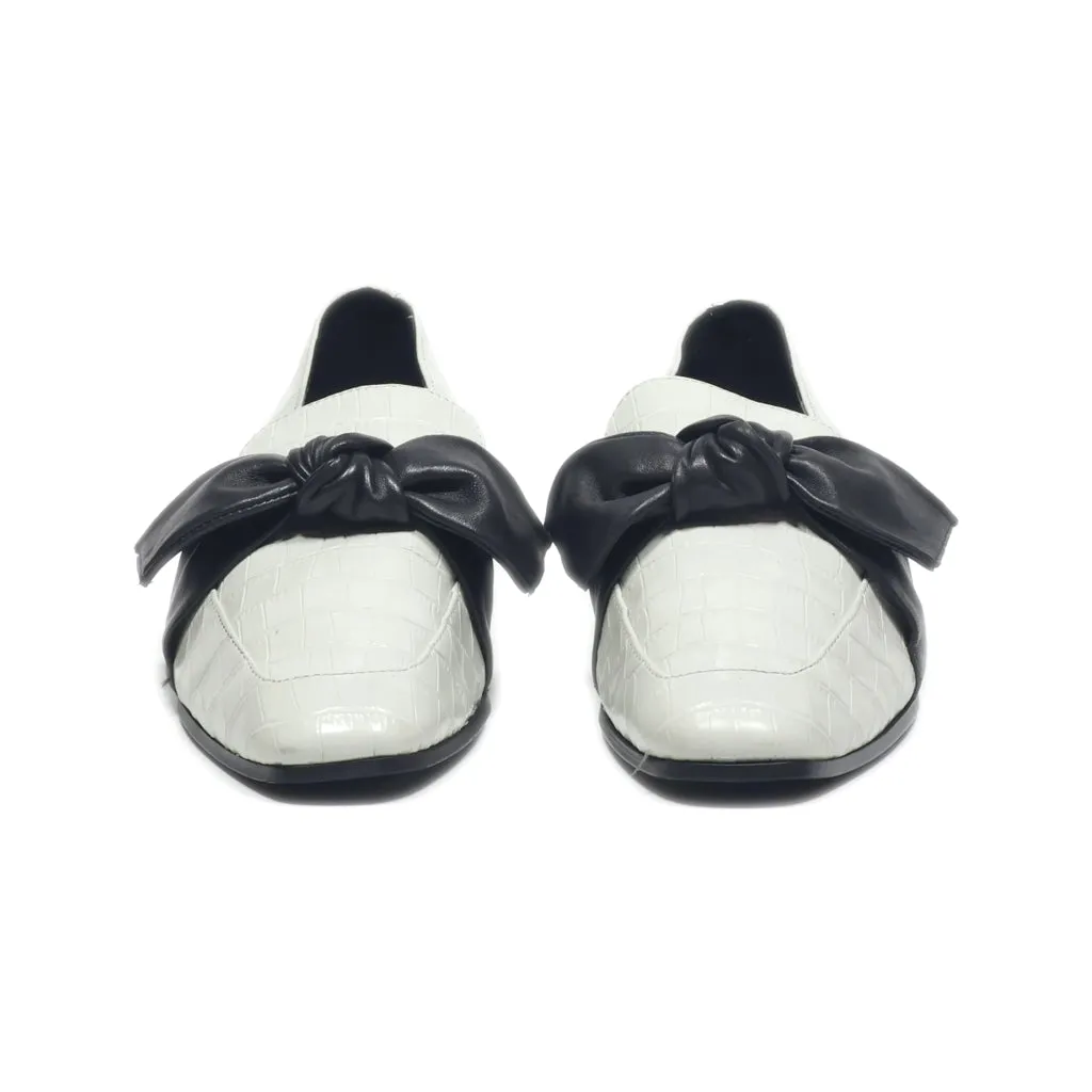 Charles & Keith Loafers Leather Grey Colour For Women