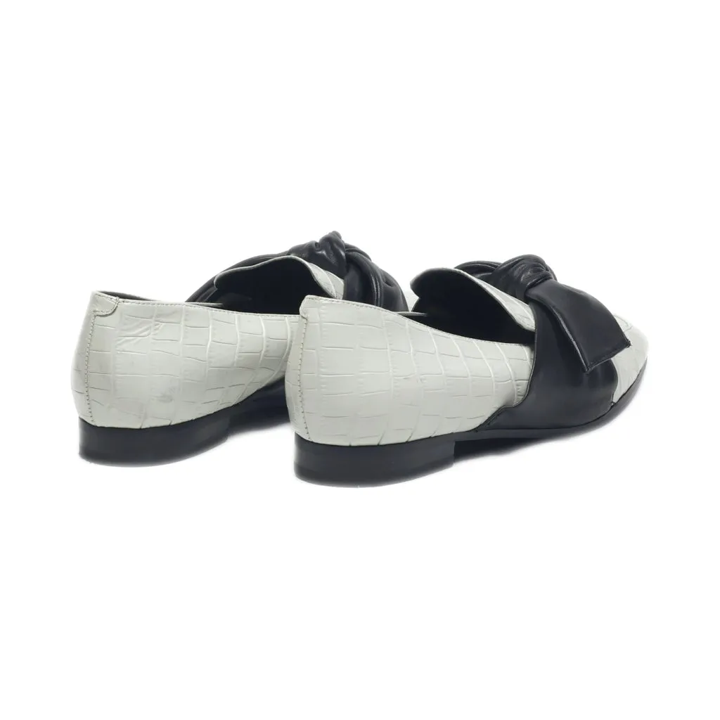 Charles & Keith Loafers Leather Grey Colour For Women