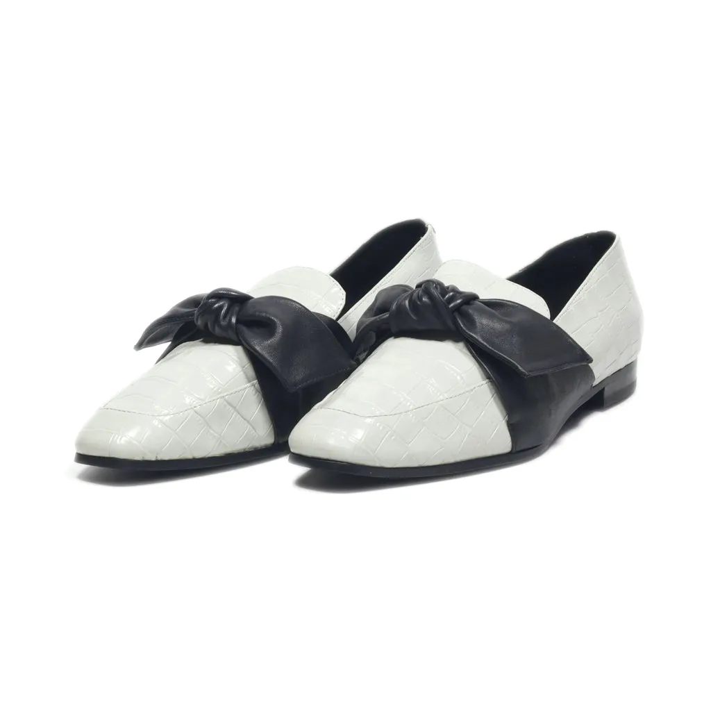 Charles & Keith Loafers Leather Grey Colour For Women