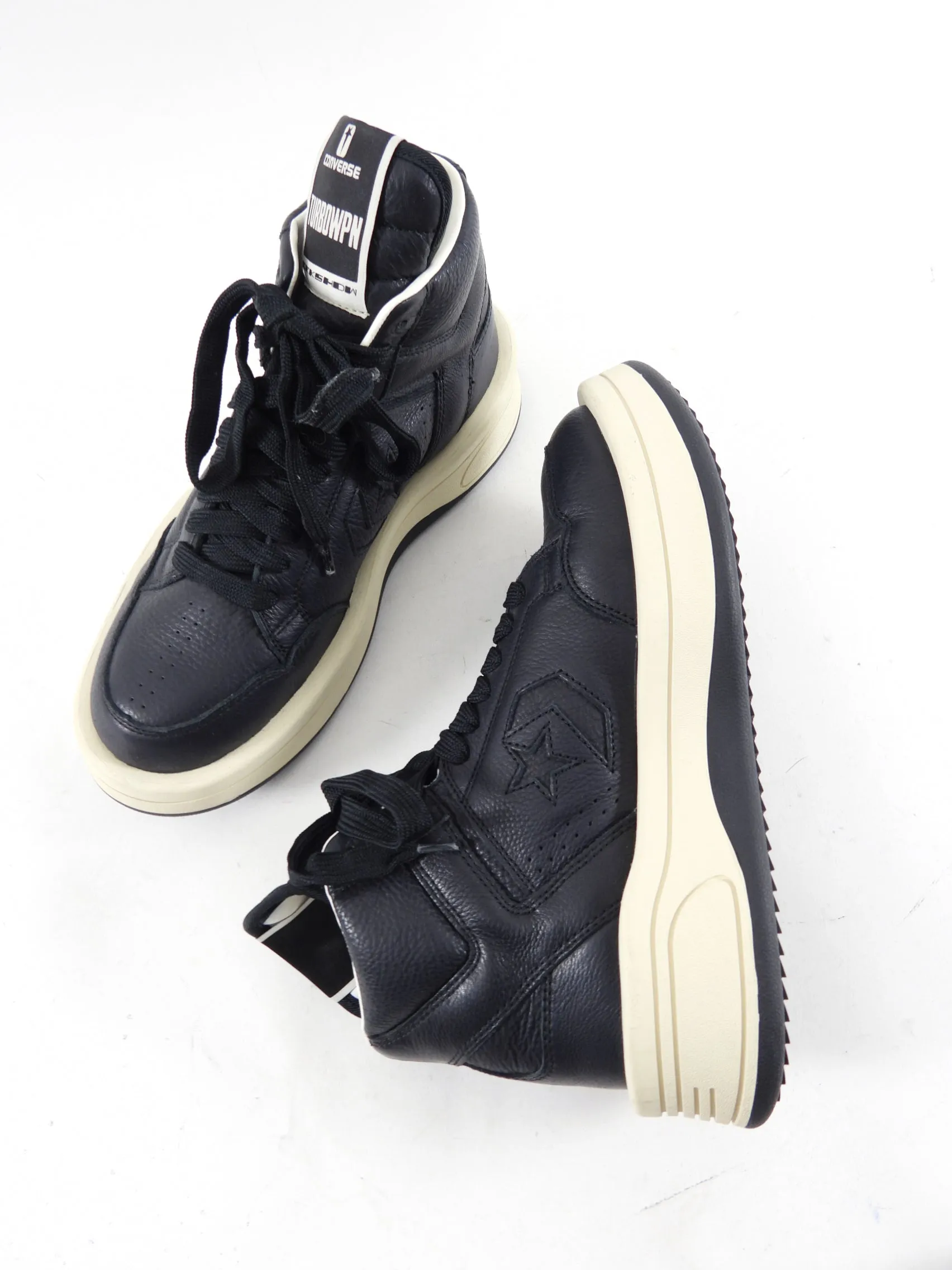 Converse x Rick Owens Turbowpn Limited Edition Leather high Top Sneakers - 40.5 / 9