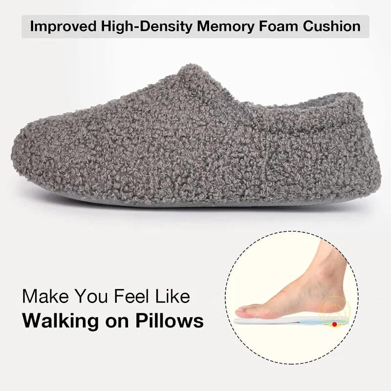Fuzzy Fur Memory Foam Loafers Slippers