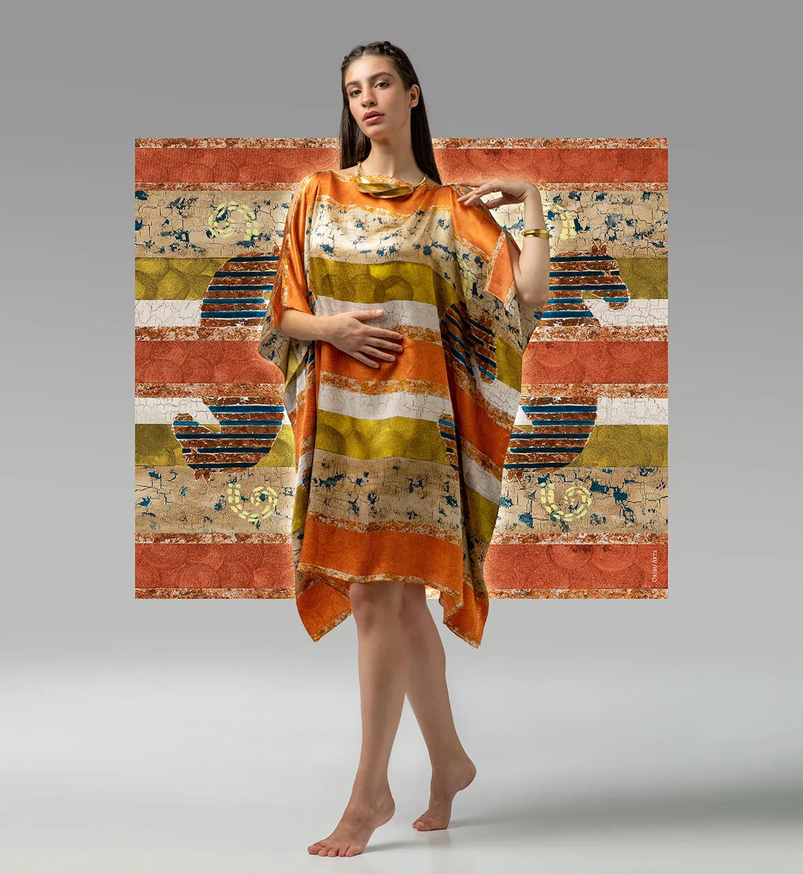 HORSES - ORGANIC SILK KAFTAN