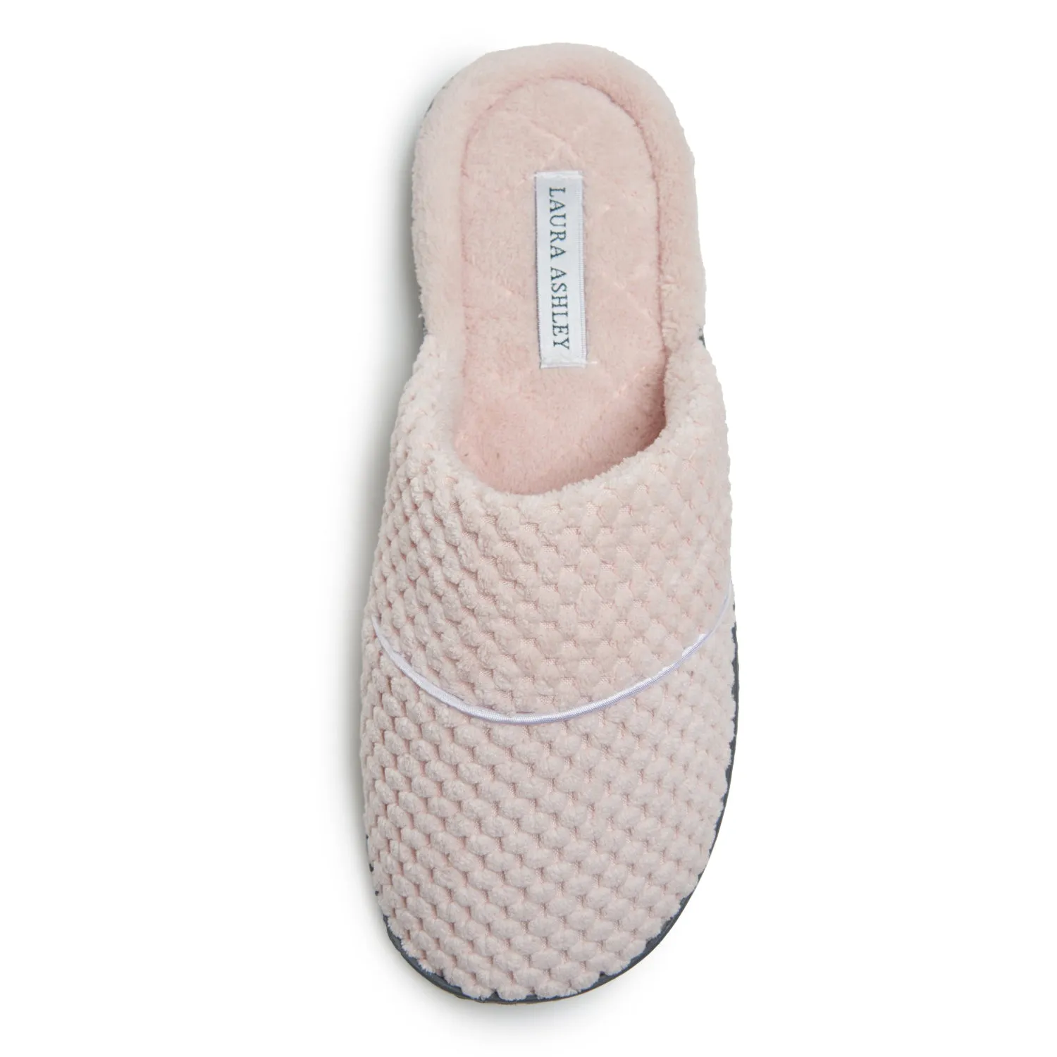 Laura Ashley Ladies Spa Rugged Slippers With Memory Foam Insole