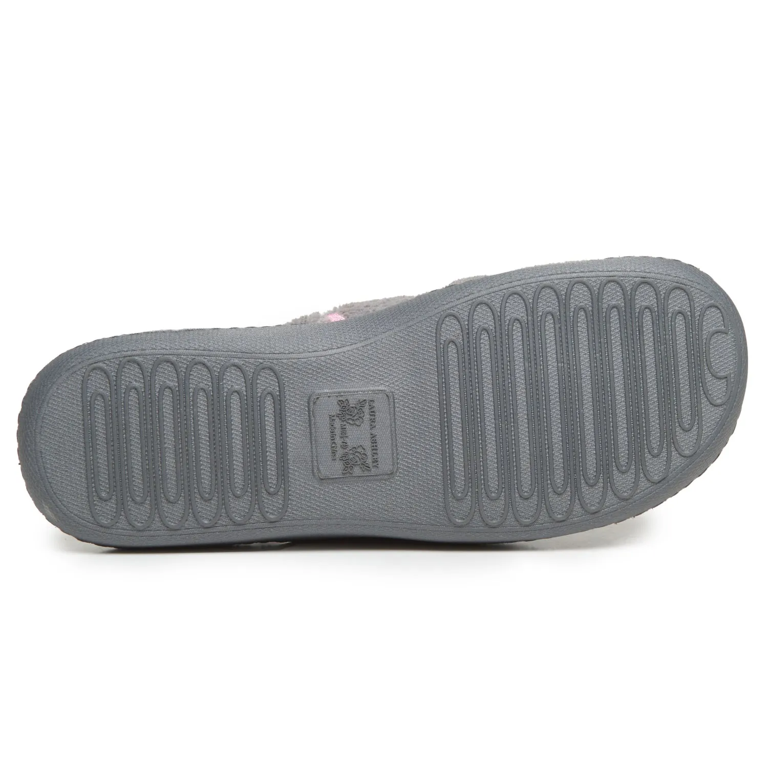Laura Ashley Women's Micro Terry Scuff Slippers with Embroidered Heart Details | Soft and Warm House Slippers with Cushioned Insole for Ladies