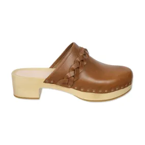 Loeffler Randall Polina Cognac Leather Clogs