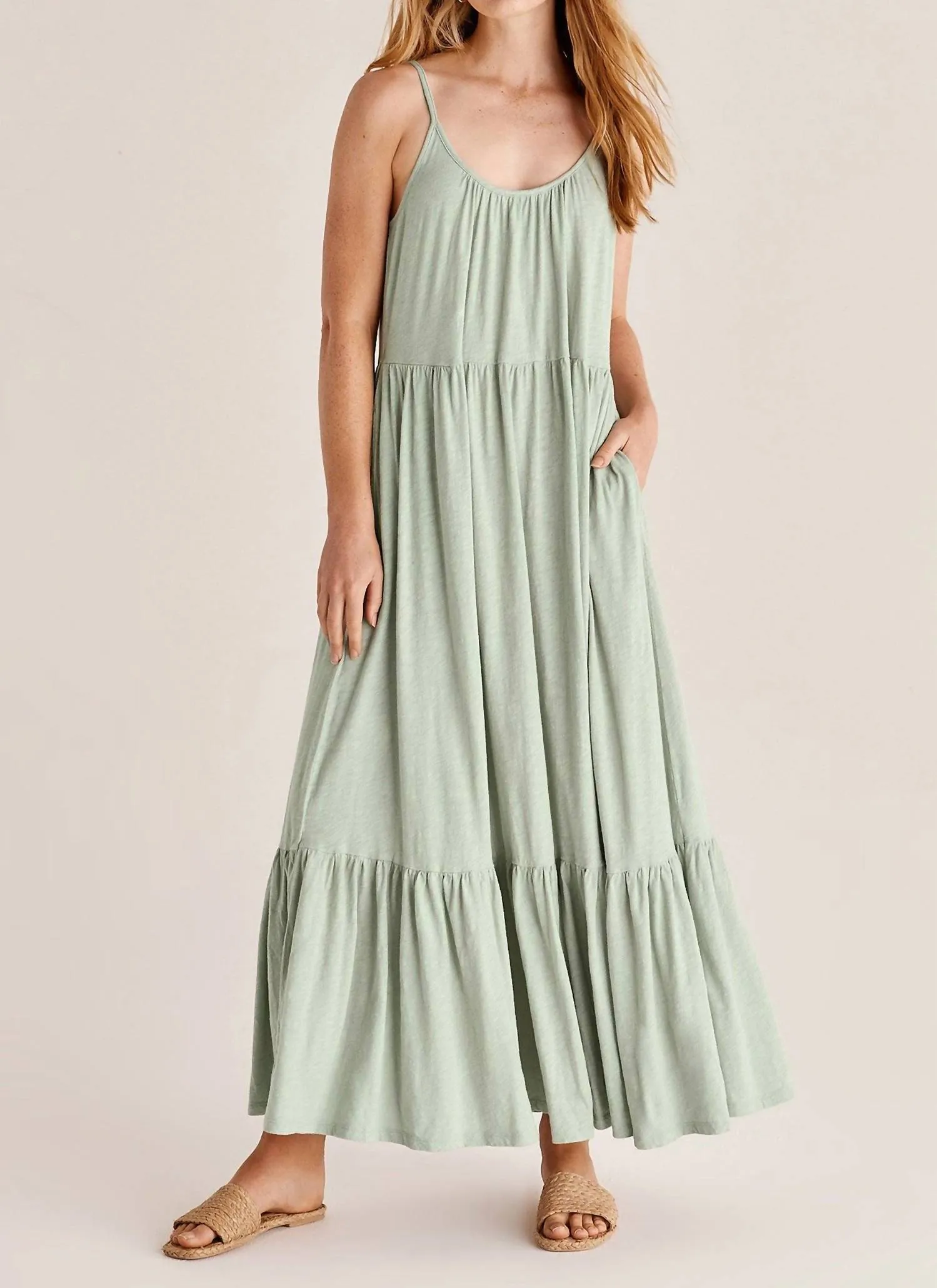 Monte Sereno Sleevless Midi Dress in Sea Sage