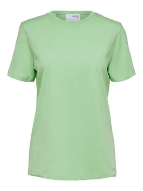 Myessential Ss O-Neck Tee - Pistachio Green