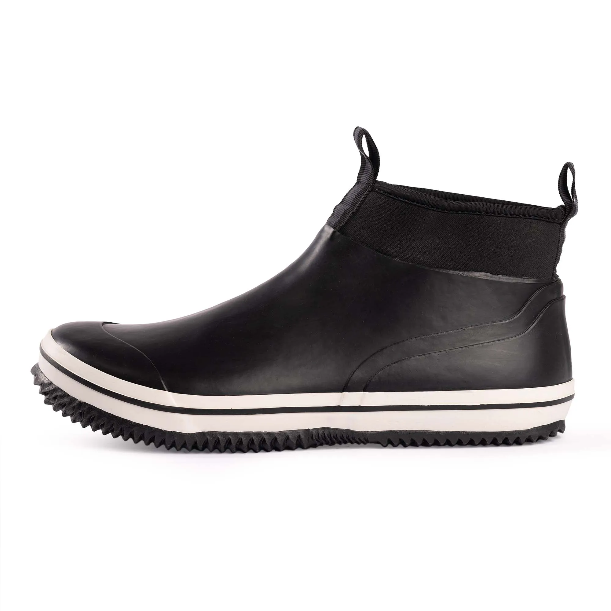 NORTY Mens 7-12 Black Ankle Rain Boots 16860