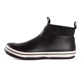 NORTY Mens 7-12 Black Ankle Rain Boots 16860