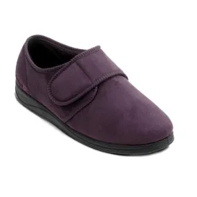 Padders Charles Burgundy Microsuede Mens Slippers