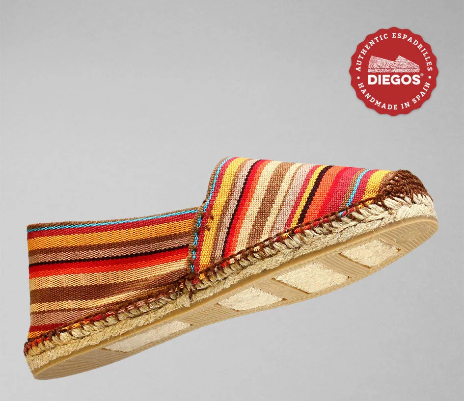 Red stripes espadrilles