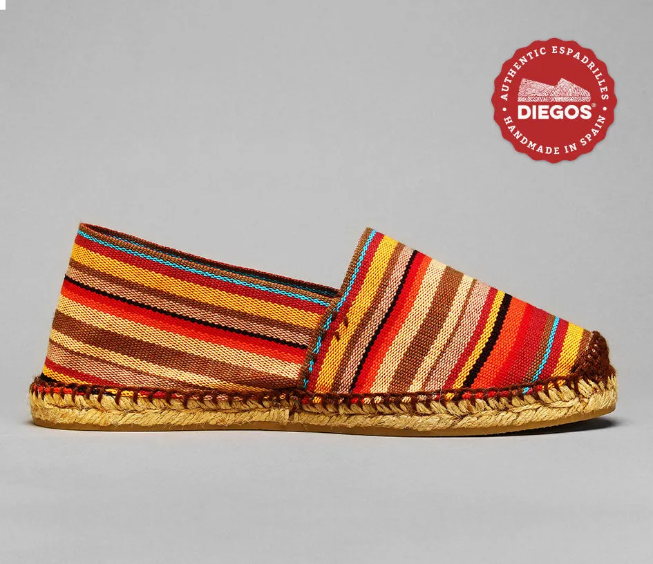 Red stripes espadrilles