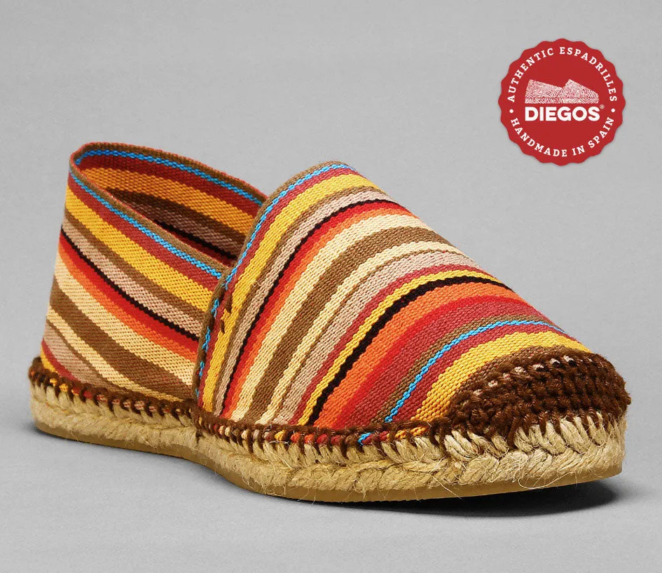Red stripes espadrilles