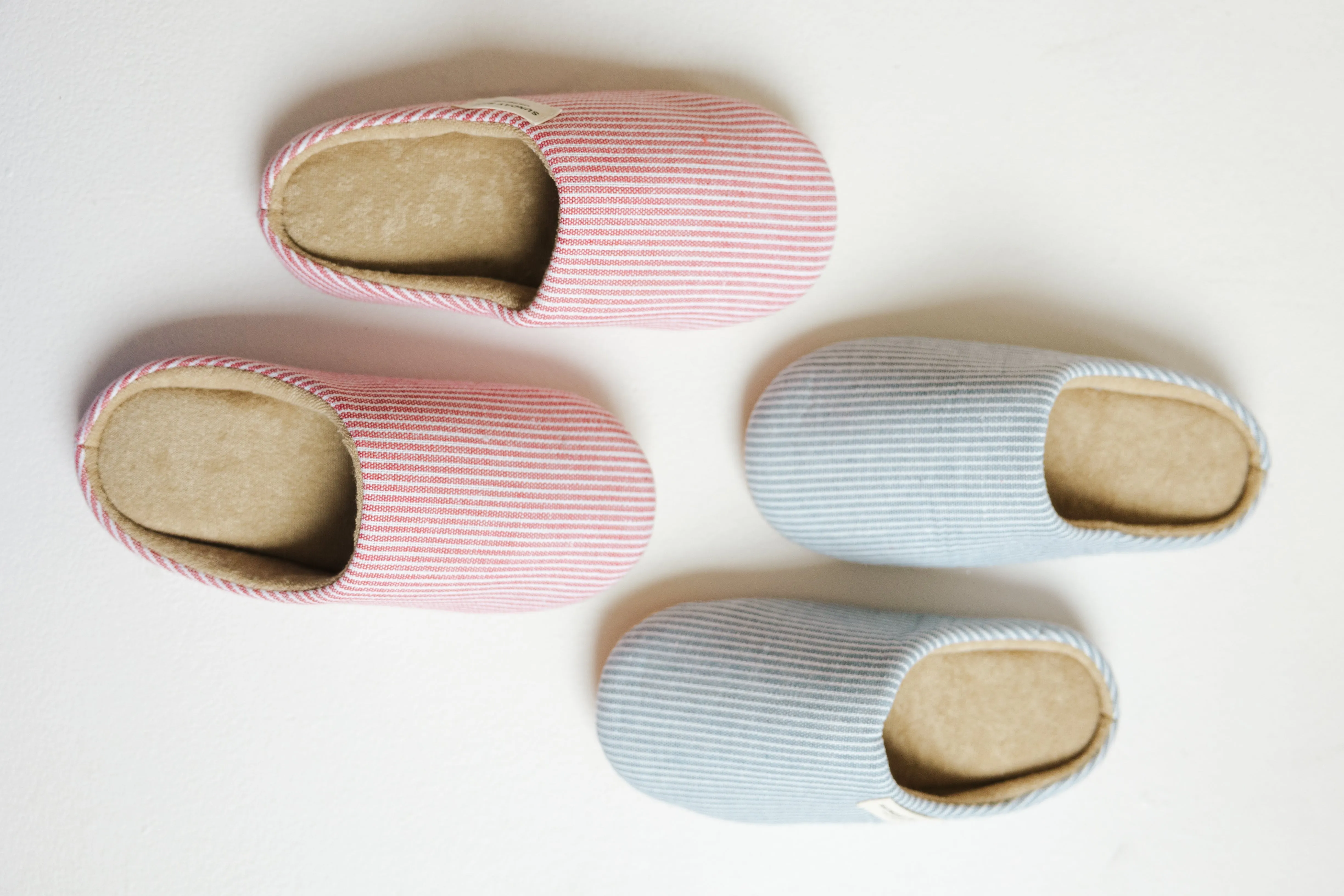 Riot Micro Stripped Slippers in- Blueberry