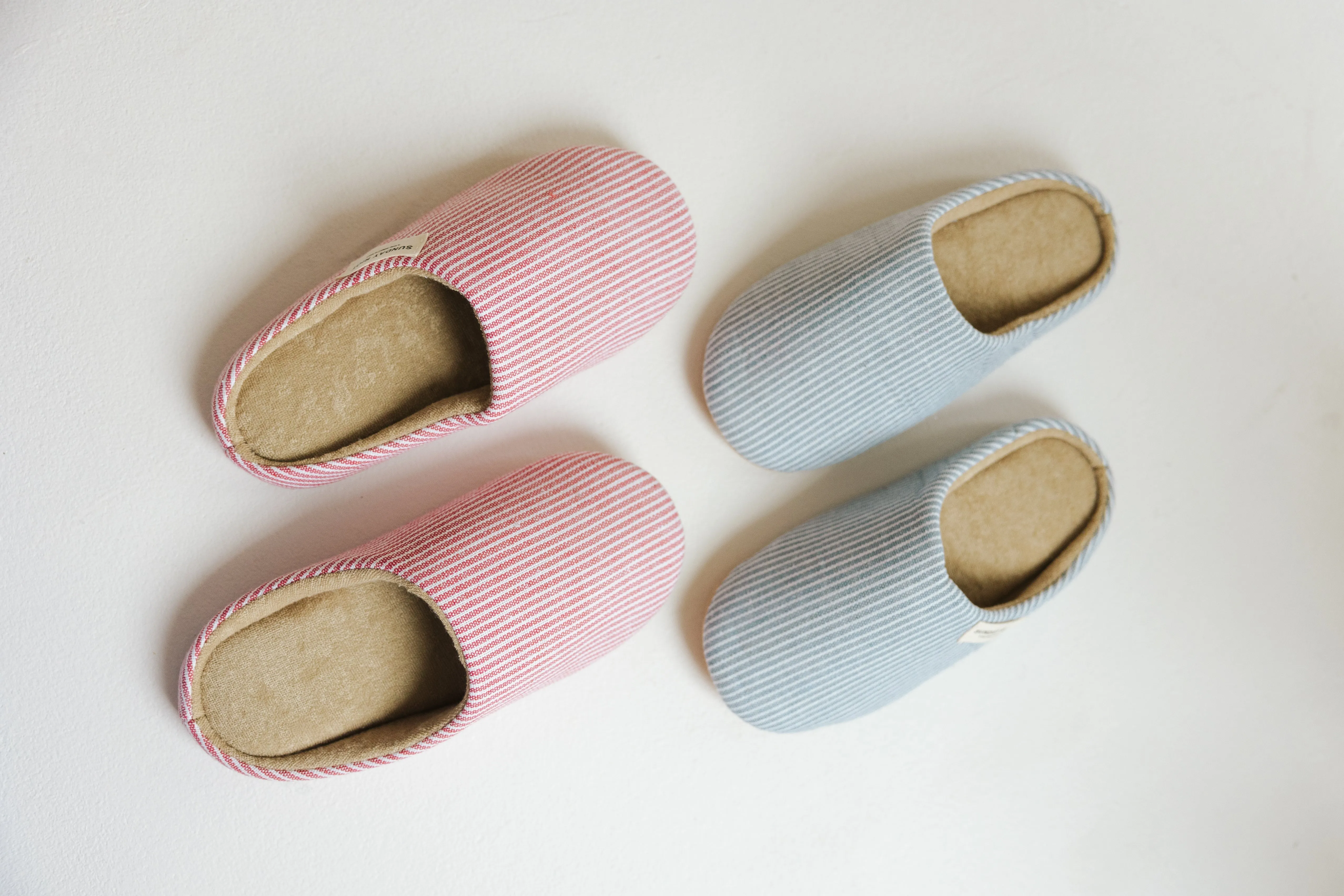 Riot Micro Stripped Slippers in- Blueberry