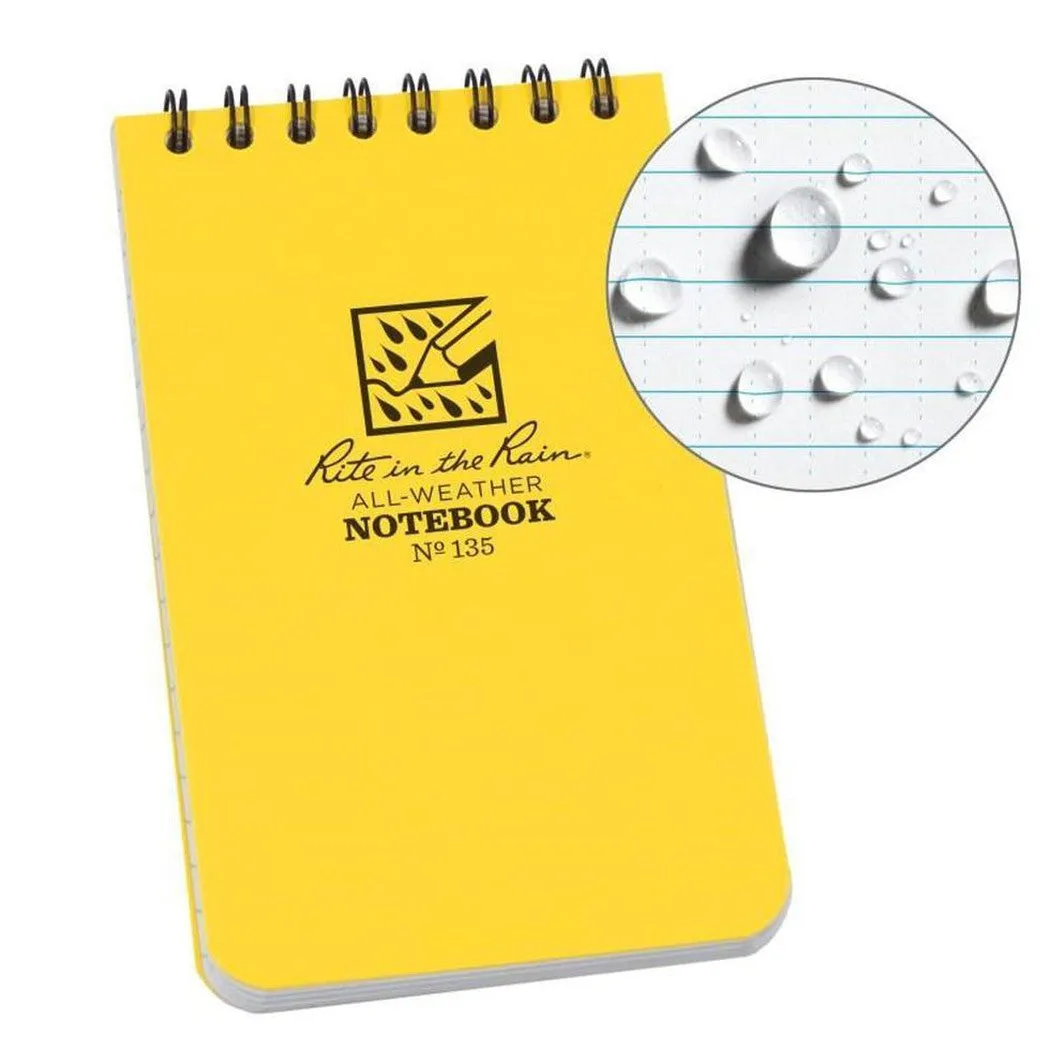 Rite in the Rain Top Spiral Notebook 3" x 5"