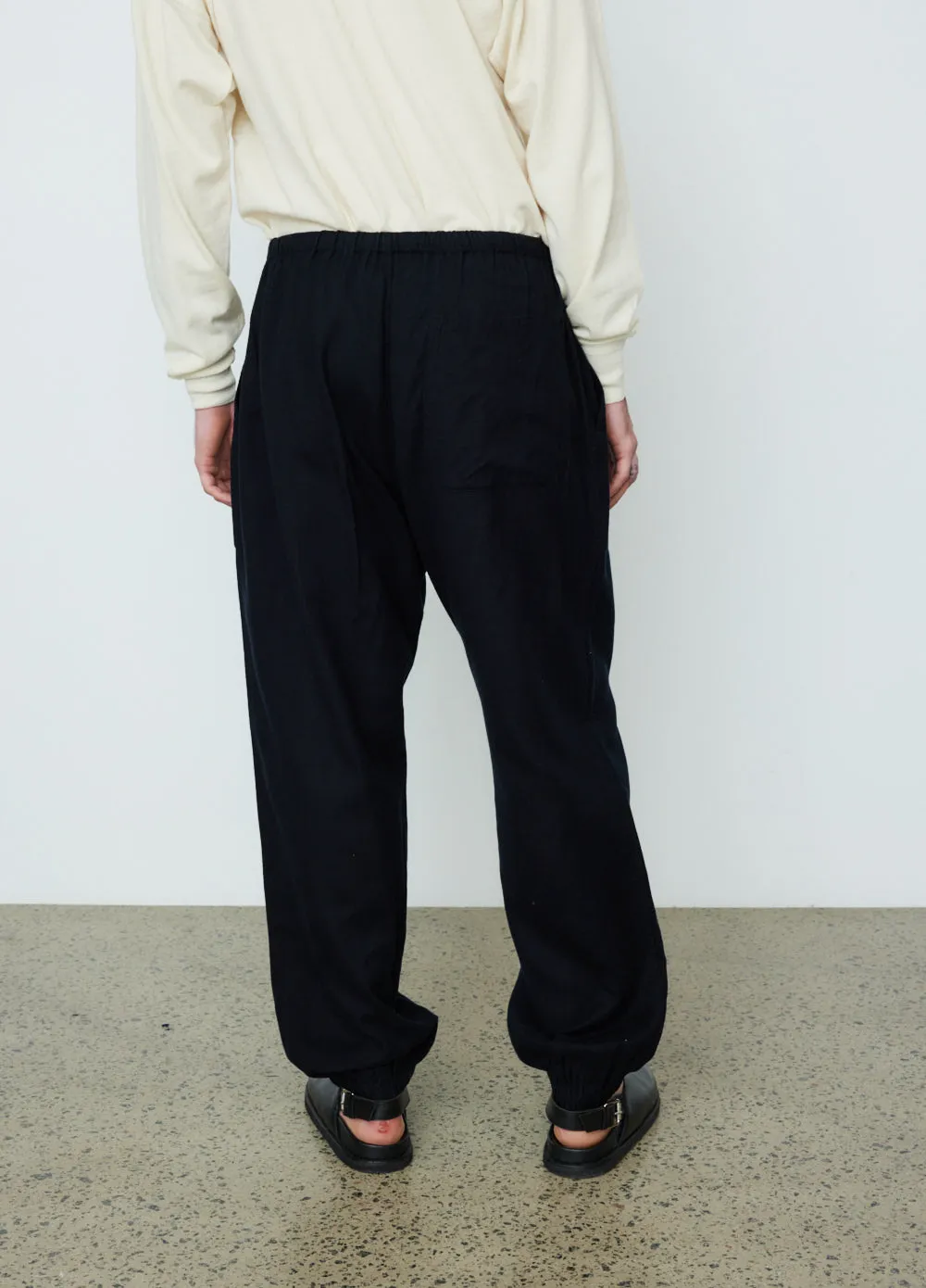 Silk Flannel Drawstring Pants