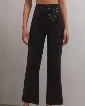 Skylar Sequin Pant In Black | Black