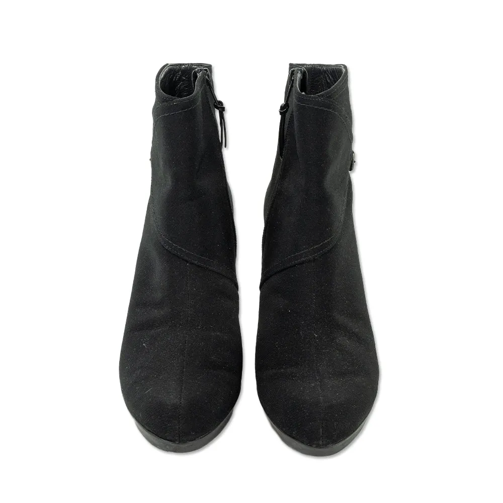 Stuart Weitzman Black Gore-Tex Ankle Booties
