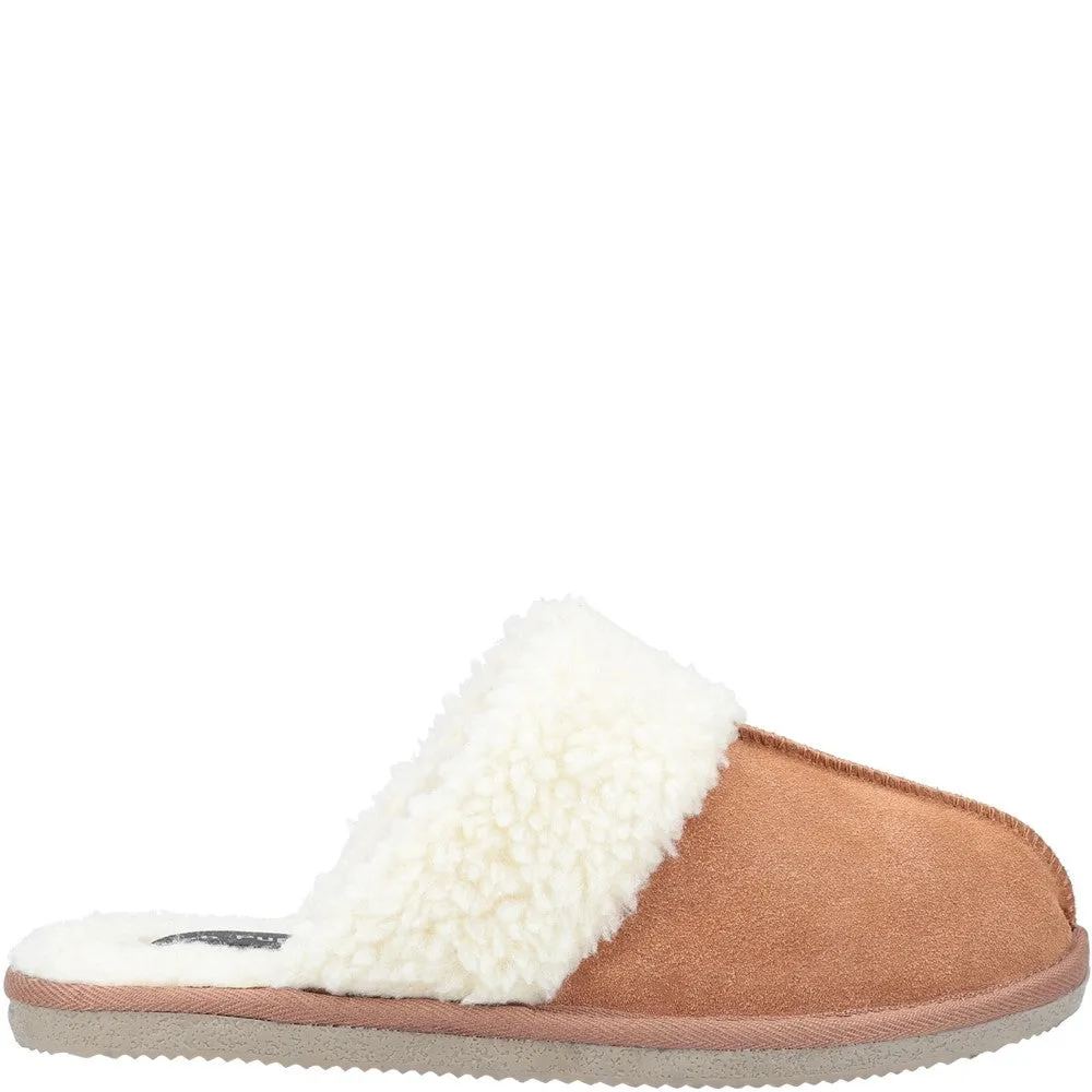 Tan Arianna Mule Slippers