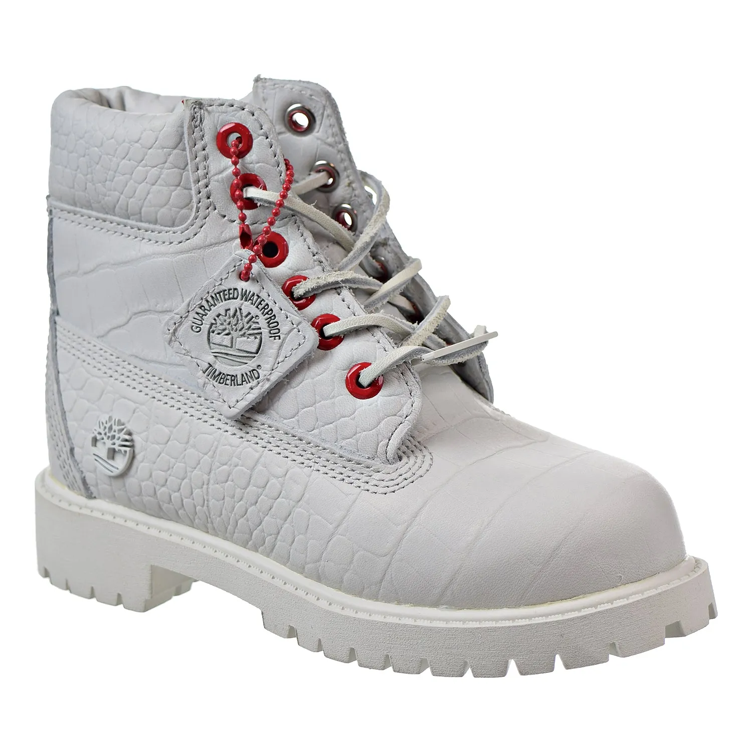 Timberland 6 Inch Youth Little Kids' Boots White