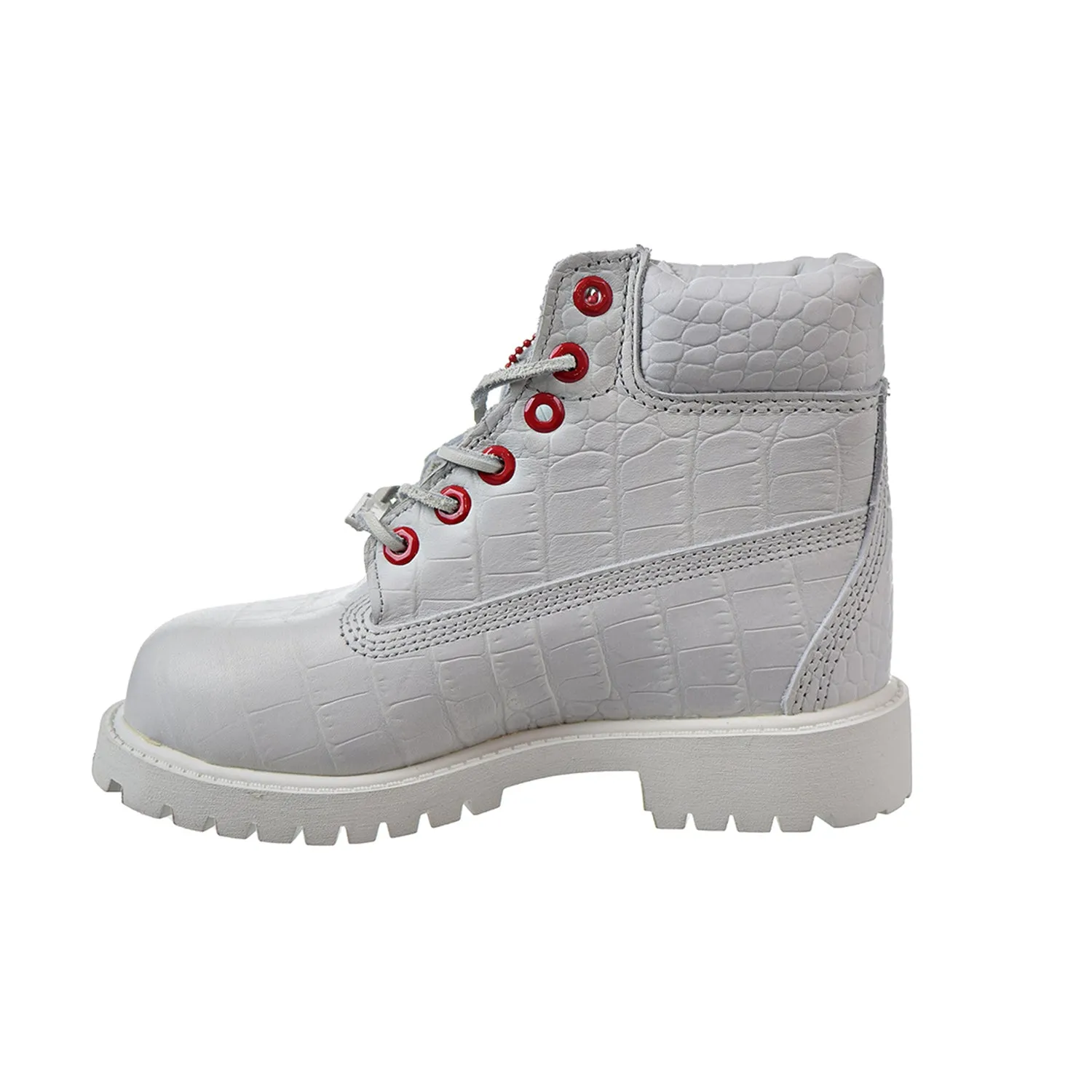 Timberland 6 Inch Youth Little Kids' Boots White