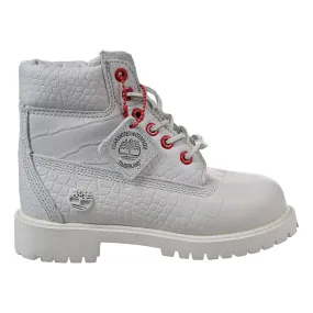 Timberland 6 Inch Youth Little Kids' Boots White