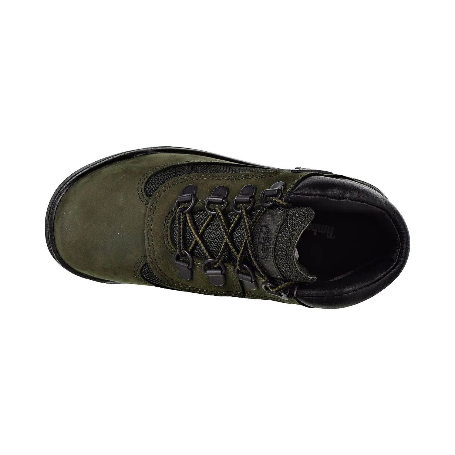 Timberland Field Boot L/F Mid Little Kids Shoes Dark Green