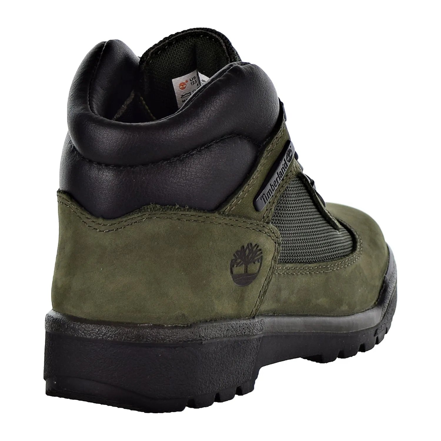 Timberland Field Boot L/F Mid Little Kids Shoes Dark Green