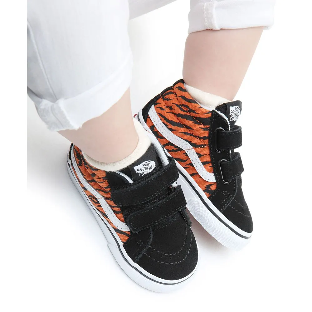 Vans SK8-Mid- Reissue V TIger - Orange/Black/White - Toddler