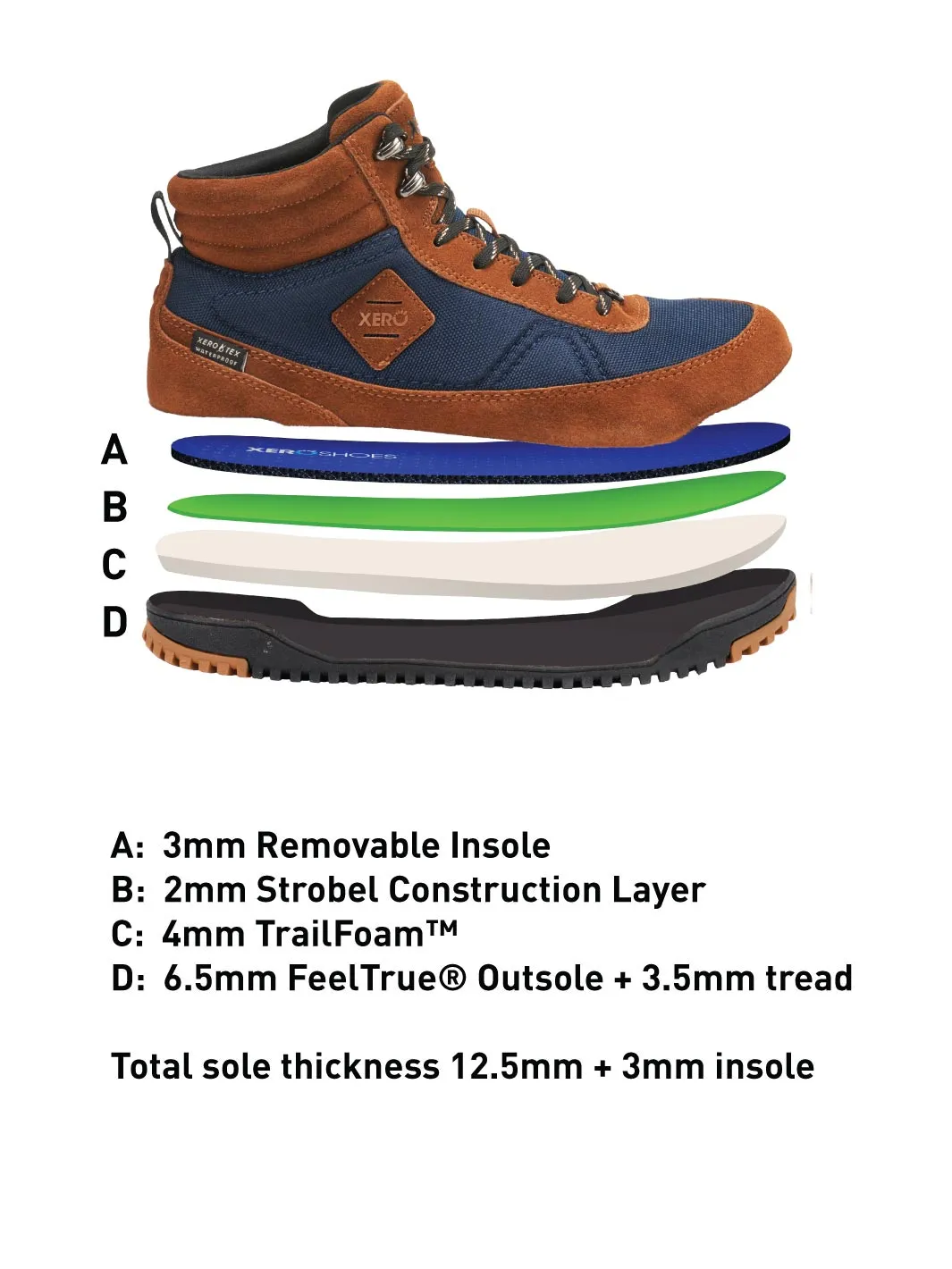 Xero Ridgeway Waterproof Boot - Womens - Camel